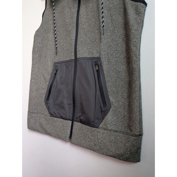 Under Armour Vest UA Womens Medium Survivor Hybrid Cold Gear Full Zip Gray Black - Picture 6 of 15
